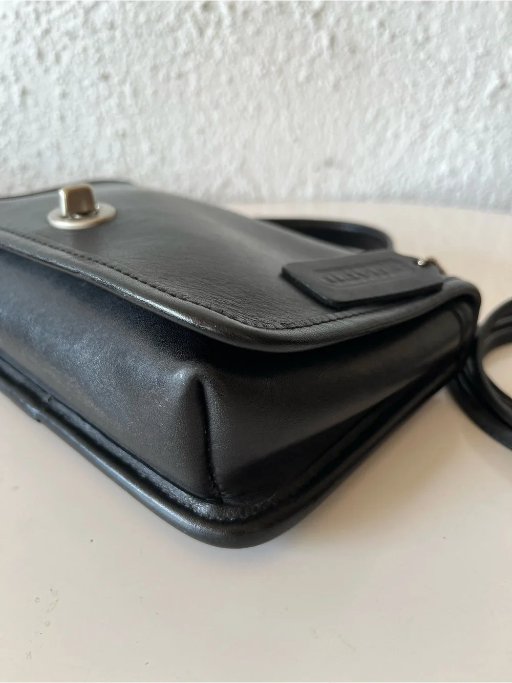 Vintage COACH 9924 black casino bag with nickel hardware y2k made in USA 2000
